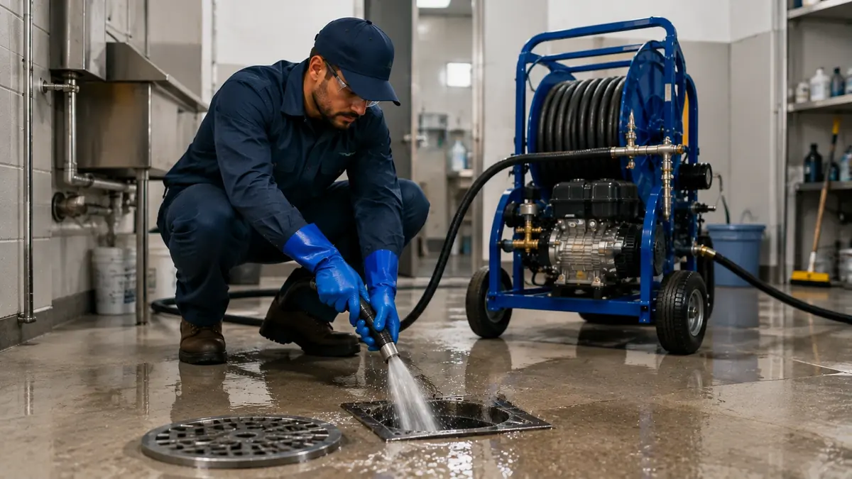 Floor Drain Hydro Jet Cleaning in Rancho Cordova