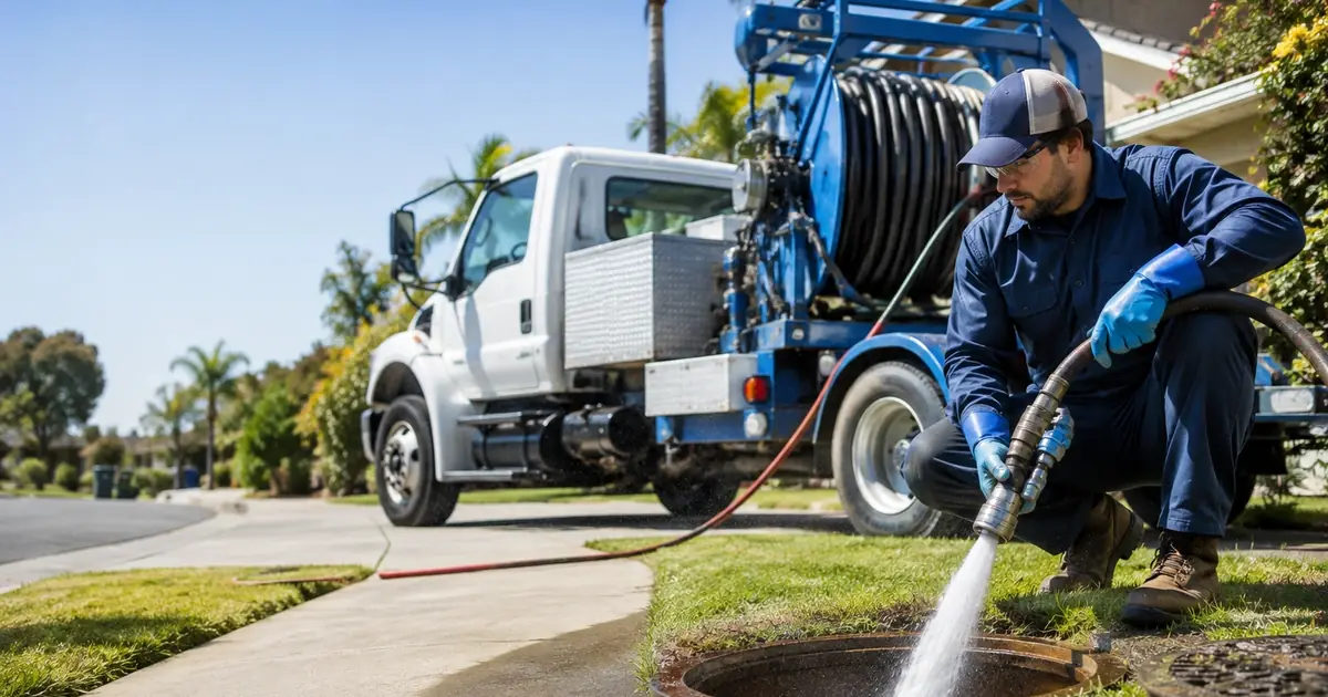 Hydro jet sewer cleaning Rancho Cordova
