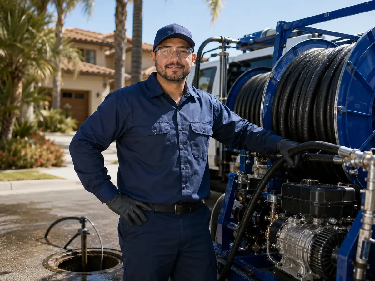Hydro jet sewer cleaning in Rancho Cordova