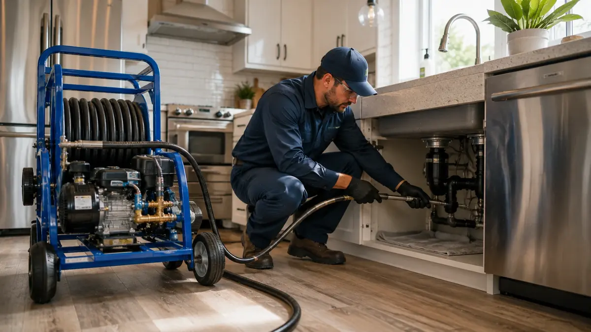 Kitchen Drain Hydro Jetting in Rancho Cordova