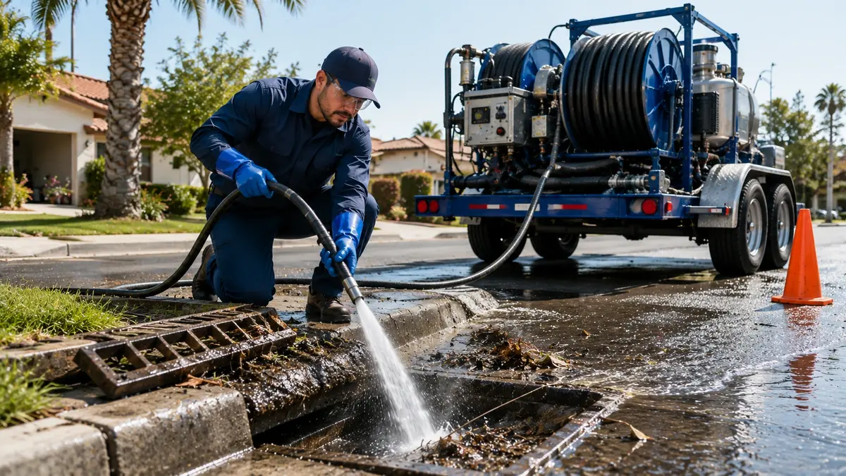 Storm Drain Hydro Jet Cleaning in Rancho Cordova